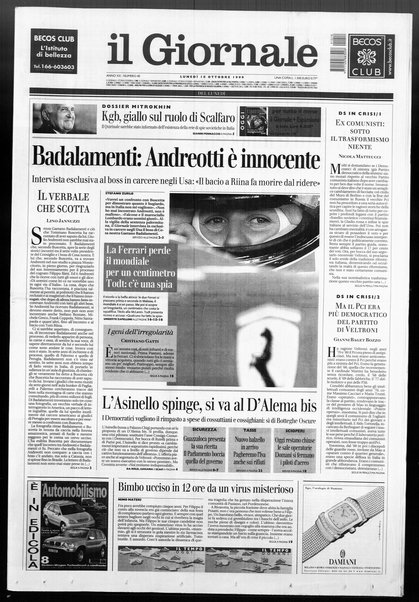 Il giornale del lunedi